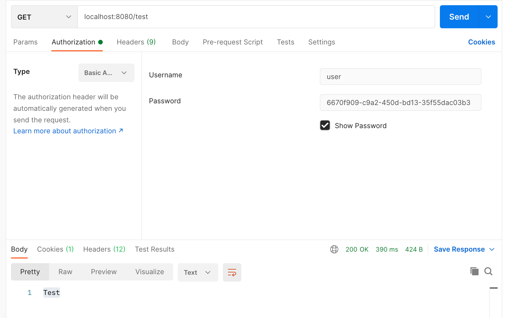 add authorization on request